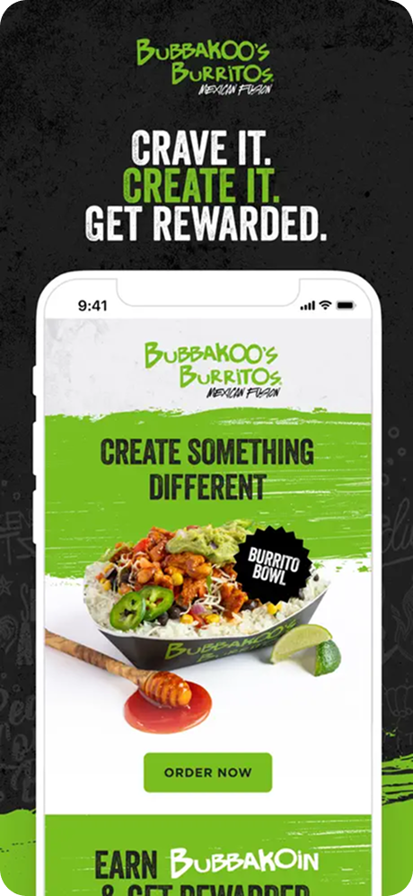 Bubbakoo's Burritos app